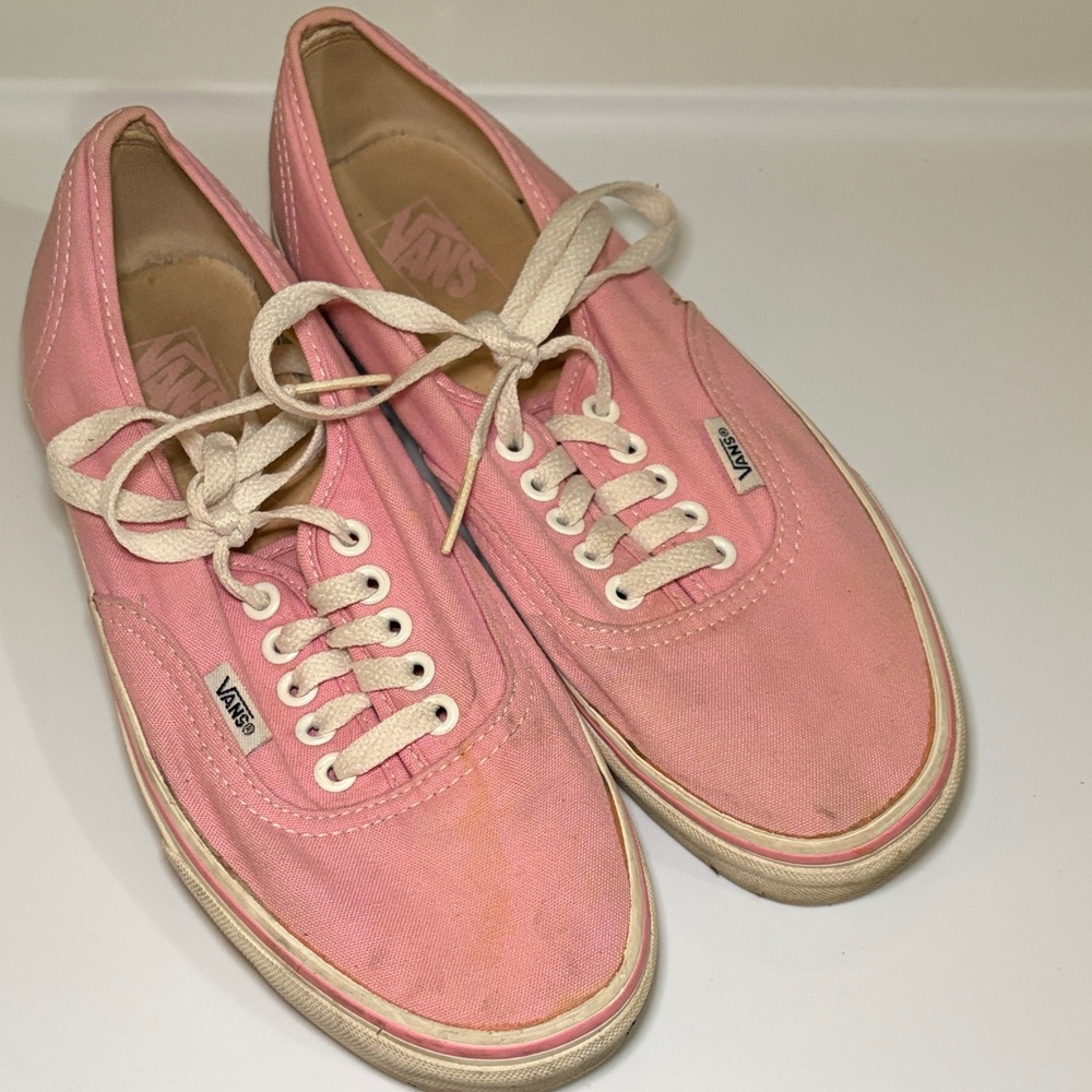 Vans Women's Light Pink Canvas Sneakers